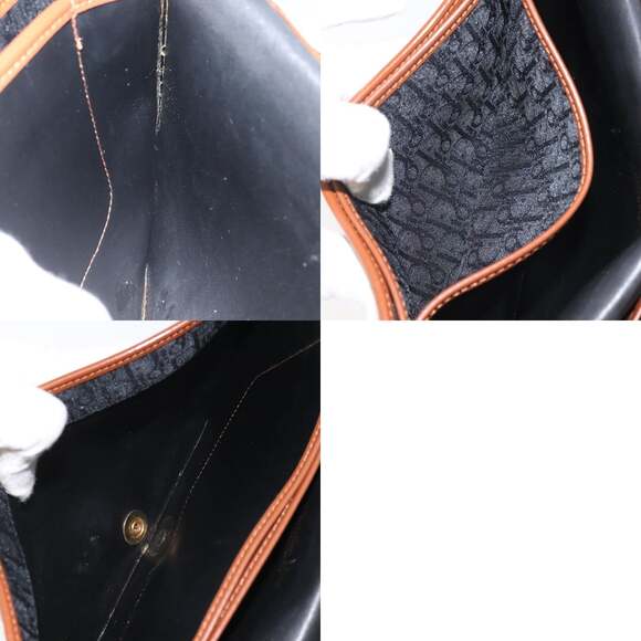 DIOR Trotter Canvas Shoulder Bag Black - Picture 12 of 12